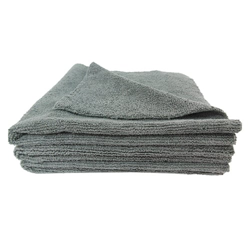 (4 PACK) 16"X16" MICROFIBER BASIC EDGELESS TOWEL 380 GSM GREY